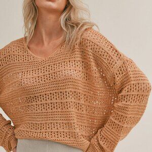 Sage The Label Starburst Open Knit Sweater